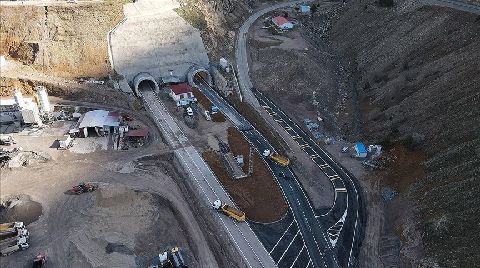 Eğribel Tüneli'nin İnşası Tamamlandı