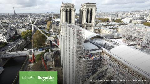 Schneider Electric, Paris'teki Notre-Dame Katedrali'nin Renovasyonu için Çalışıyor