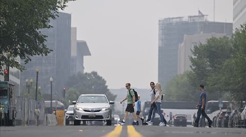 Kanada'daki Orman Yangınları, ABD'de Hava Kalitesini Düşürdü