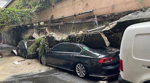 Zeytinburnu'nda İstinat Duvarı Çöktü