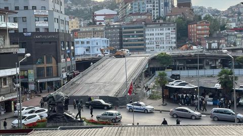 Zonguldak'ta Fevkani Köprüsü Yıkılıyor