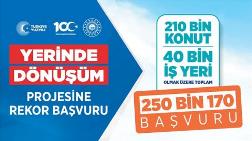 "Yerinde Dönüşüm" Projesine Başvurular 250 Bini Aştı