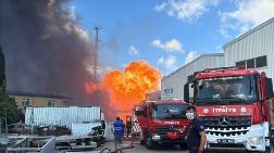 Gebze’de Boya Fabrikasında Yangın