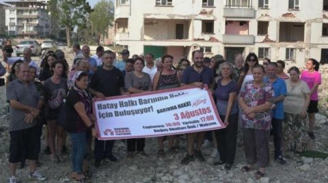 Hatay’da 'Barınma Hakkı' için Miting Çağrısı