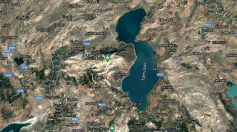 Eğirdir Gölü'nün Bölünmesine 1,2 Kilometre Kaldı