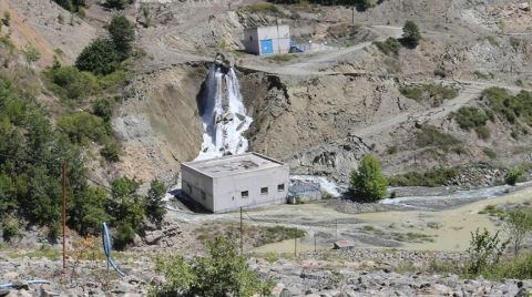 Amasya'da HES Alanında Heyelan