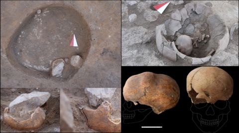 Yassıhöyük'te 6 Bin Yıllık Şekillendirilmiş Kafatası Bulundu