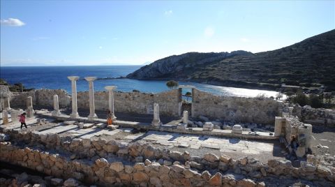 Knidos Antik Kenti'nin Ana Kilisesi Ayağa Kaldırılıyor