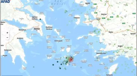 Ege Denizi'nde Meydana Gelen Deprem Sayısı 400'ün Üzerine Çıktı