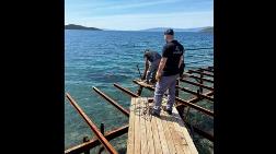 Bodrum'da Sitenin Kaçak İskelesi Yıkıldı; 3 Milyon TL Ceza Kesildi
