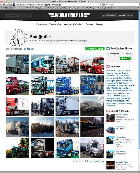 Dünyanın En Aktif Topluluklarından Worldtrucker artık Türkçe