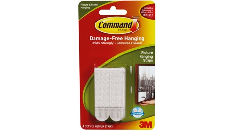 Command™ Askı ve Bantlar Duvarlara Zarar Vermiyor