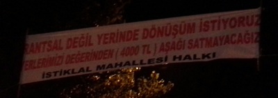 Kentsel Değil, Rantsal Dönüşüm