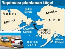 Sibirya-Alaska Dev Tünelle Birleşecek