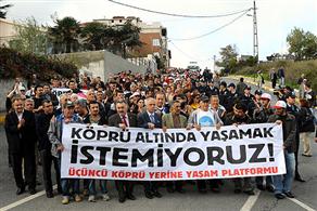 İstanbul'da 3'üncü Köprü Protestosu