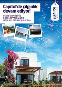 Capitol Alışveriş Merkezi'nden Bodrum'da Ev