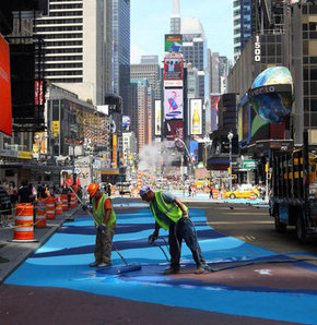 New York'ta Isı 'Mavi' ile Düşürülecek