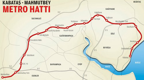 Kabataş-Mahmutbey Metrosu Yap-İşlet-Devret Modeliyle Yapılacak