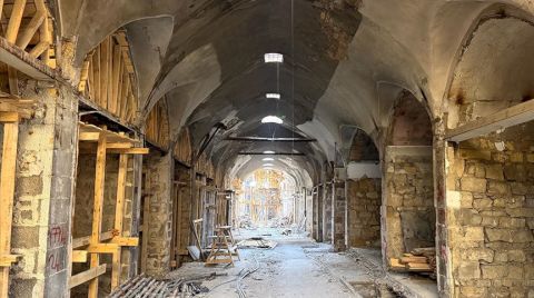 Kahramanmaraş'ta Tarihi Kapalı Çarşı'nın Restorasyonu Sürüyor