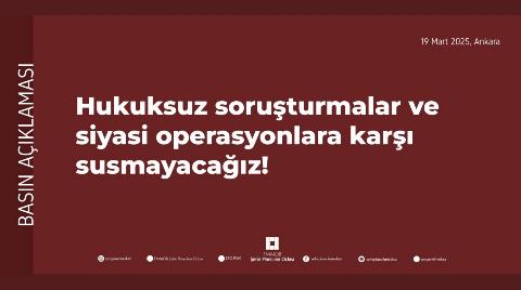Şehir Plancıları Odası: “Hukuksuz Soruşturmalar ve Siyasi Operasyonlara Karşı Susmayacağız”