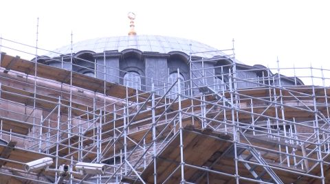 Ayasofya’nın Ana Kubbesinde Restorasyon Başlıyor