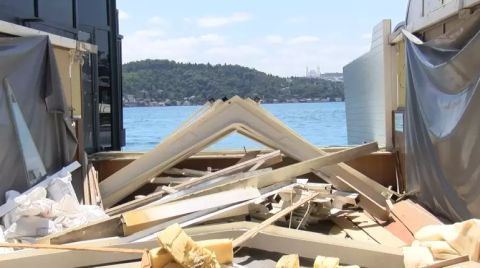 Boğaz'daki Kaçak Yapıların Yıkım Çalışmaları Başladı
