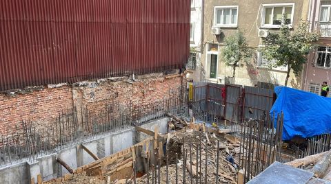 Beyoğlu'nda İnşaatta Göçük