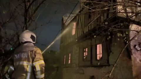 Karabük'te Tarihi Konakta Yangın