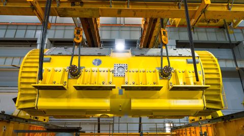 Akkuyu NGS'nin 2'nci Güç Ünitesi'nde Turbojeneratör Statoru Kuruldu