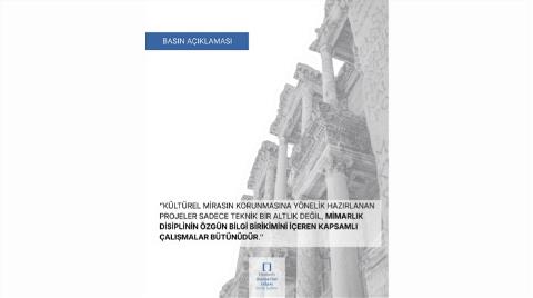 Mimarlar Odası İzmir Şubesi'nden Açıklama