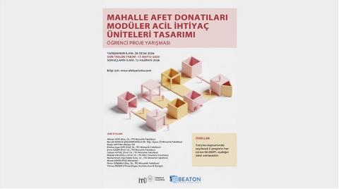 Mahalle Afet Donatıları: Modüler Acil İhtiyaç Üniteleri Tasarımı Öğrenci Proje Yarışması