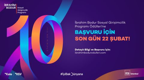 İbrahim Bodur Sosyal Girişimcilik Ödülleri’ne Başvuru için Son Gün 22 Şubat!