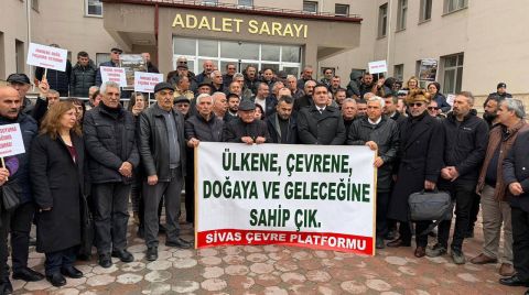 Sivas'ta Maden Protestosu