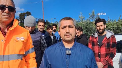 Maaş Alamayan TOKİ İşçileri Eylem Yaptı