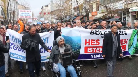 Bingöl'de 'HES' Protestosu