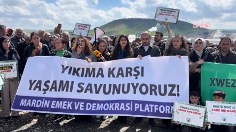 Mardin’de Maden Protestosu