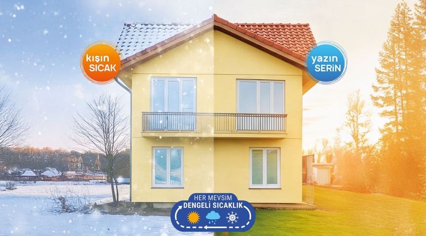 CuboTherm Isı Yalıtım Sistemleri ve CuboSeal Su Yalıtım Sistemleri ile Dört Mevsim Konfor