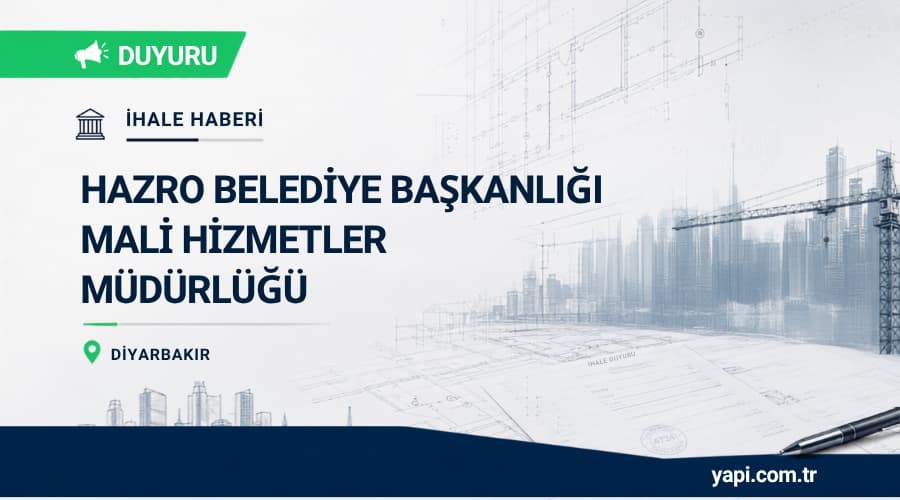 Hazro Belediyesi Merkez ve Köylerde 57.500 m² Parke Döşeme Yapım İhalesi