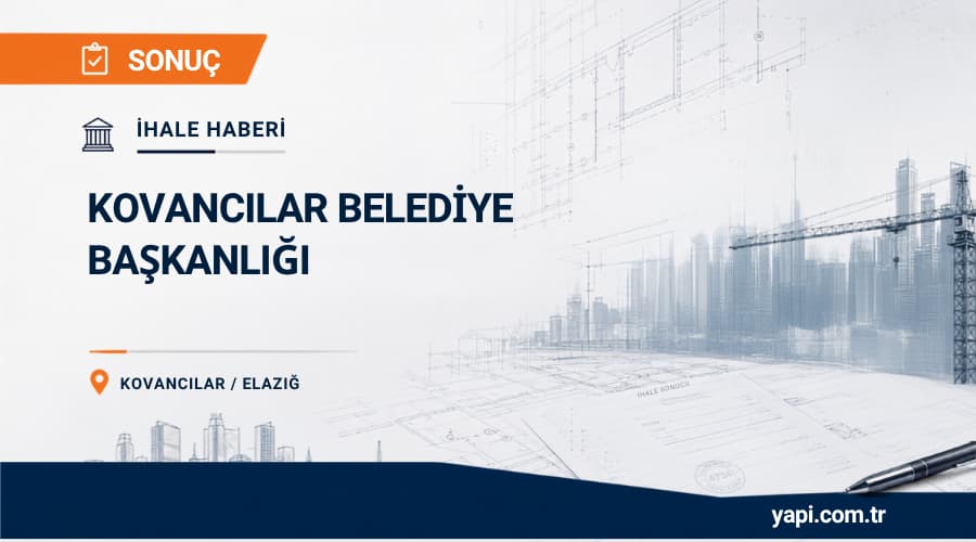 Kovancılar Belediye Başkanlığı 6 Adet Park Yapımı İhale Sonucu