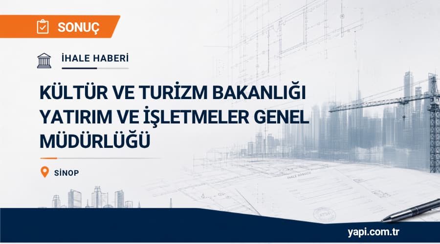 Kültür Ve Turizm Bakanlığı Sinop Abalı Halk Plajı İhale Sonucu