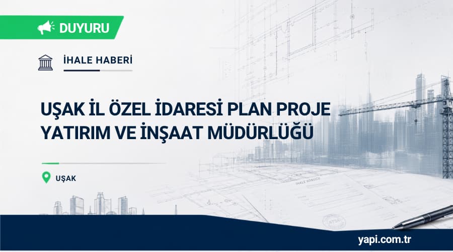 Uşak Banaz Kızılcasöğüt Beldesi 4 Derslikli İlkokul Binası İhalesi